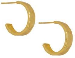 Ottoman Hands Dela Textured Hoop Earring in Gold at Nordstrom