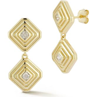 Glaze Jewelry Cubic Zirconia Diamond Drop Earrings in Gold at Nordstrom Rack