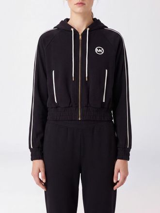 Michael Kors Felpa con cappuccio e zip in poliestere con logo Monogram MK