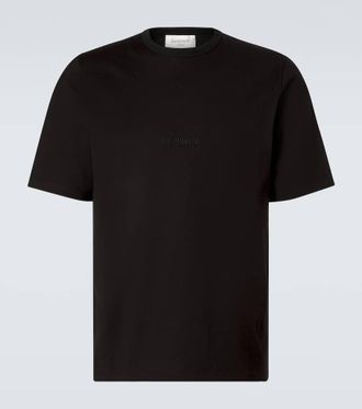 Saint Laurent Logo cotton jersey T-shirt
