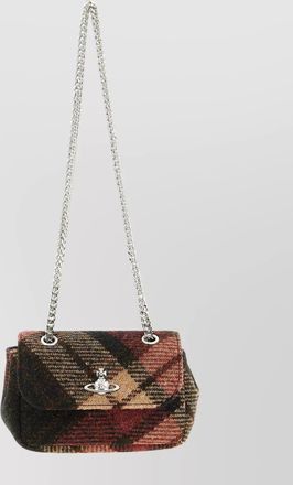 Vivienne Westwood chain strap small plaid shoulder bag