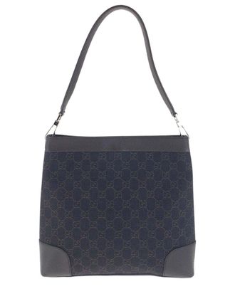 Gucci Gg Canvas Leather Shoulder Bag (Authentic Pre-Loved)