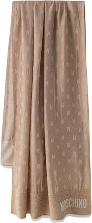 Moschino Accessoires, unisex, Beige, ONE Size, Sjaal