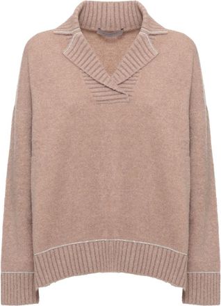 D.exterior Maglione in lana con colletto a revers - - Knitwear - Donna - Marrone - S