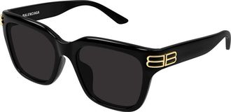 Balenciaga BB0433SK Asian Fit 001 Womens Sunglasses Black Size 56