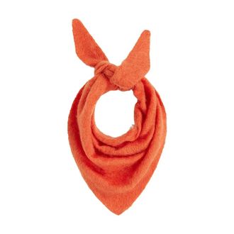 Summum Triangular Mohair Sjaal - Dames - Accessoires - Oranje - Maat: ONE Size Mohair