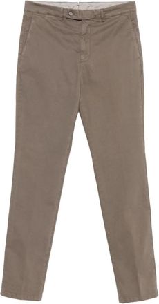 Berwich flat-front trousers - Brown