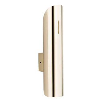 Netlighting Akron Up & Down Wall Lamp Brass Steel in Metallic Gold