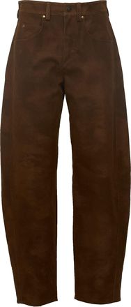 Isabel Marant Belky Faux Suede Wide-Leg Pants