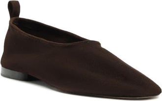 Schutz Hadley Flat in Dark Brown Suede at Nordstrom, Size 5.5
