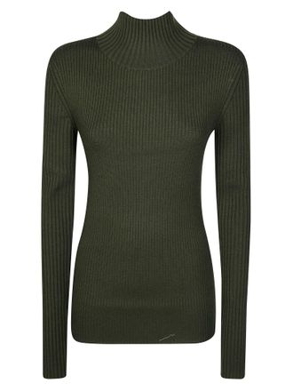 Victoria Beckham Ribbed High-Neck Sweater