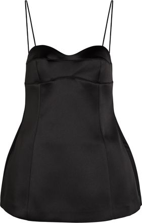 R&oacute;he Satin top - Black - 34 (UK6 / XS)