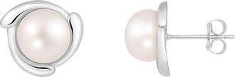 Splendid Pearls 10K 7-8Mm Pearl Earrings