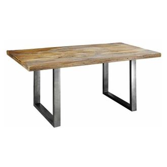 Massivmoebel24 tavolo da pranzo in legno di Mango 180x90x76 mango naturale laccato railway 107
