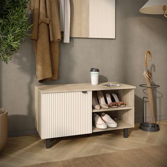Vicco Armario Para Zapatos Puerto, Roble/cachemira, 86 X 48 Cm, Vicco