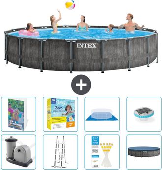 Intex Piscina Prism Frame Redonda - 549x122 Cm - 9-piezas S526