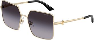 Jimmy Choo London JC4031B 30068G Womens Sunglasses Gold Size 56