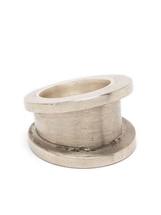 Parts Of Four Chasm v2 wide ring - unisex - Bronze/Sterling Silver - 11