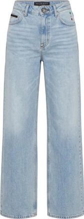 Philipp Plein Skater Fit Jeans - Dames - Loose Fit Jeans - Blauw - W26 - Jeans
