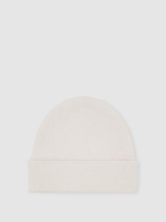 Reiss Cream Cashmere Beanie
