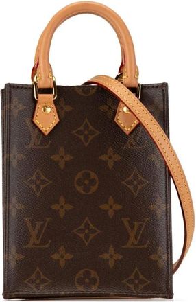 Louis Vuitton Pre-owned Mini Bags, female, Brown, Size: ONE SIZE Pre-owned Handle Shoulder Bag with Detachable Strap Stylish Handbag