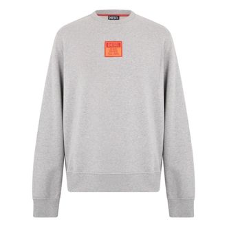 Diesel Felpa S-Ginn Crew E2 - - Sweatshirts & Hoodies - Uomo - Grigio - L