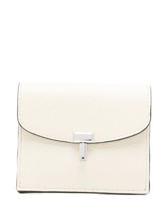 Toteme Portacarte T-lock in pelle - Toni neutri