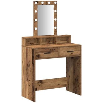 vidaXL Dressing Table Brown 79 x 41 x 140 cm Engineered wood Vidaxl