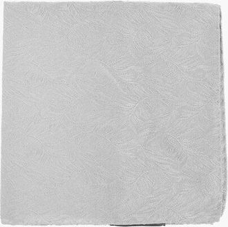 Corneliani Plant Motif Silk Pocket Square size Unica