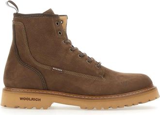 Woolrich Schoenen, Heren, Bruin, 42 EU, Leer, Lace-up Boot