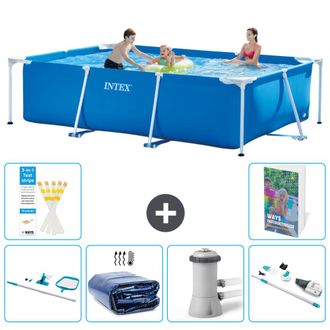 Intex Piscina Con Estructura Rectangular - 300x200x75 Cm - 7-piezas S149