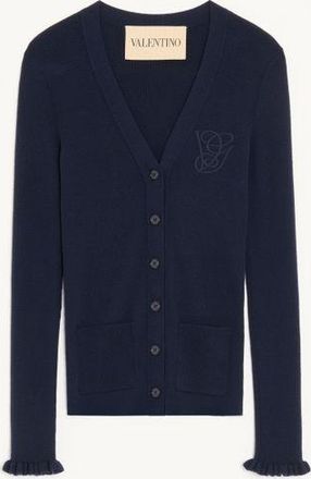 Valentino Cardigan In Lana Donna NOTTE XL