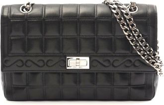 Chanel 2.55 Chocolate Bar Lambskin Shoulder Bag