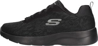 Skechers Womens Dynamight 2.0 Homespun Sneaker, Black Mesh/Trim, 4 UK