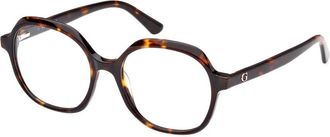 Guess Stijlvolle brillenmonturen in Dark Havana - unisex - Brillen - Bruin - 50 MM - Accessoires