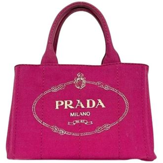 Prada Pre-owned Tote Bags, female, Pink, Size: ONE SIZE Pre-owned Tote Bag
