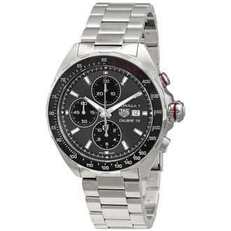 Tag Heuer Pre-owned Tag Heuer Formula 1 Chronograph Automatic Grey Dial Mens Watch THCAZ2012BA0876