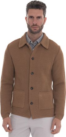Paoloni Giacca in maglia Cammello Paoloni Uomo