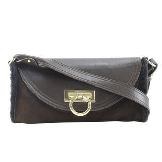 Ferragamo Leather Shoulder Bag (Pre-Owned)