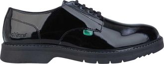 Kickers Finley-schoenen van lakleer voor dames (Zwart)