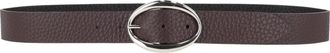 Orciani Brown Sveva Soft Double Textured Leather Belt