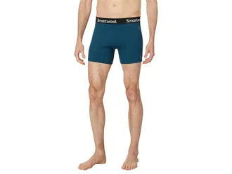 Smartwool Boxer Brief Boxed Mens Underwear Twilight Blue : LG, Wool/Polyester/Hemp