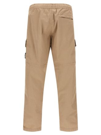 Stone Island Organic Cotton Twill Cargo Pants - Beige