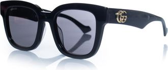 Gucci Pre-owned Womens black oversized sunglasses with GG logo - One Size