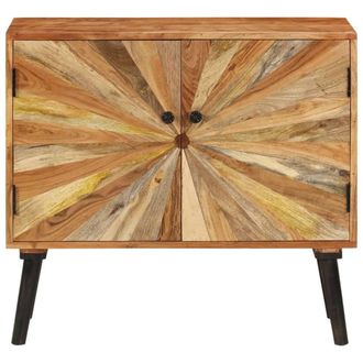Berkfield Home Sideboard Solid Mango Wood 85x30x75 cm in Brown | Size: 85 x 30 x 75 cm