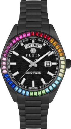Philipp Plein Date Superlative Gent 42mm Horloge - Heren - Horloges - Zwart - ONE Size - Accessoires