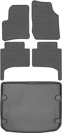 OEM Juego De Alfombrillas De Goma Para Coche Y Maletero Para Porsche Cayenne I Suv (2002-2010)