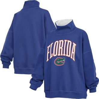Pressbox Womens Pressbox Royal Florida Gators Oversized Mock Neck Sweatshirt at Nordstrom, Size Xx-Large