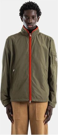 Moncler Rain Jackets, male, Green, Size: XL Sayan Jacket