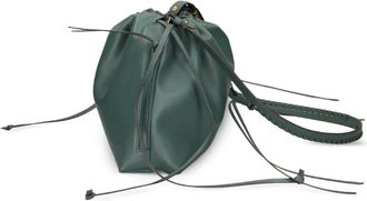 Pinko Borsa a spalla con coulisse - Verde